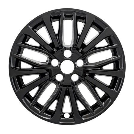Coast2Coast 18", 10 Split Spoke, Gloss Black, Plastic, Set Of 4, Not Compatible With Steel Wheels IWCIMP428BLK